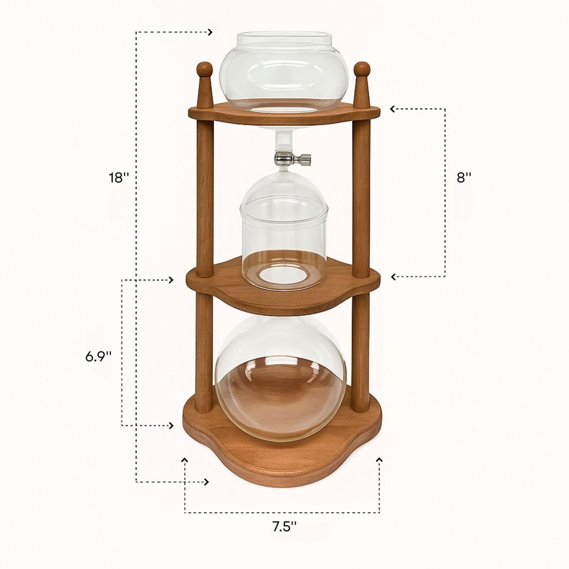 Nispira Cold Brew coffee Maker Ice Coffee Drip Machine with