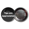 Tips Are Apreciated Pinback - Botones redondos de 5 cm,