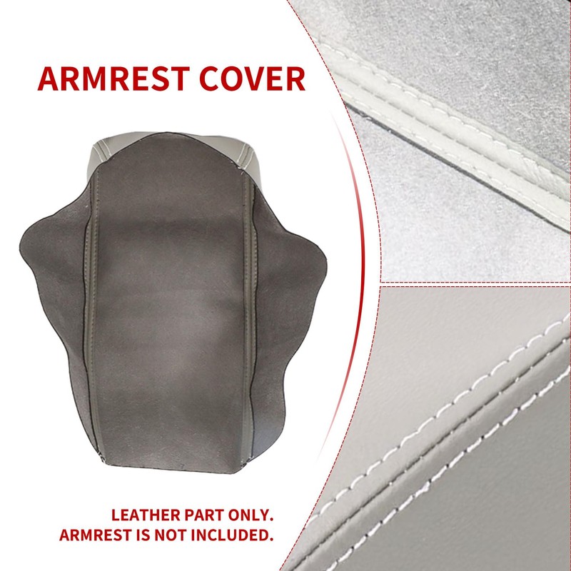 HLUCHY Gray Center Console Armrest Cover Compatible with Honda Civic