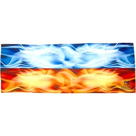 KOOLGATOR Cooling Towel - Flames:Blue & Red Design