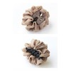 JewelVOX Hair Accessories, Draped Chiffon Ruffle, Mini Hair Claw, Feminine