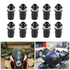 10Pcs Motorcycle Windshield Bolts Screws Kit, Universal Windscreen Bolts M5
