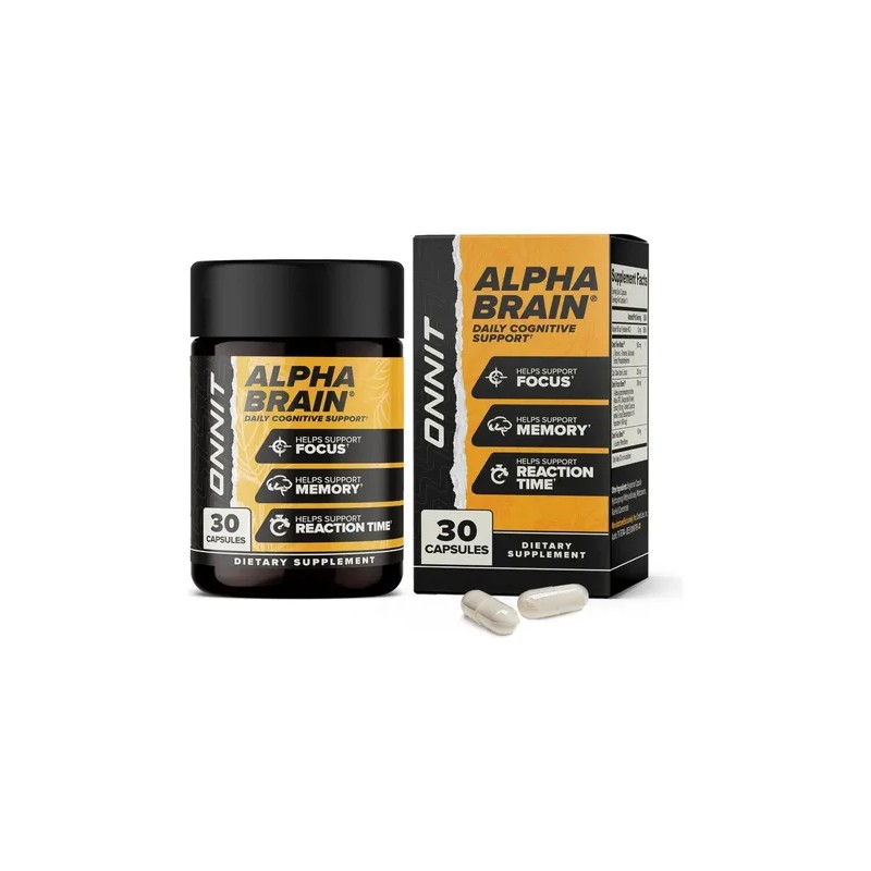 Alpha Brain 30 Capsulas Suplemento Memoria Onnit Hecho Usa