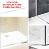 BSFRNF 2 Pcs 25" Chrome Framed Shower Door Replacement Bottom