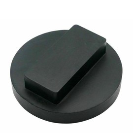 HugeAuto Rubber Trolley Jack Pad Universal Slotted Frame Hoisting Support Tool for Mercedes BenzBlack,71X10 MM