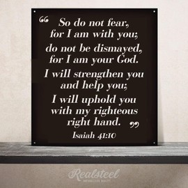 Inspirational Bible Quote Wall Sign – Christian Metal Scripture Decor for Home & Prayer Spaces (I4110BQWS-B-24X22) Inspirational Bible Quote Wall Sign – Christian Metal Scripture Decor for Home & Prayer Spaces