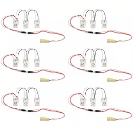 GE Lighting (6 kits) GE 32083 - 3-Lamp Wiring Harness Kit for LED Tubes;  Each Kit includes