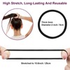 VUKOKU 180 PCS Black Hair Ties, 3MM Elastic Hair Bands