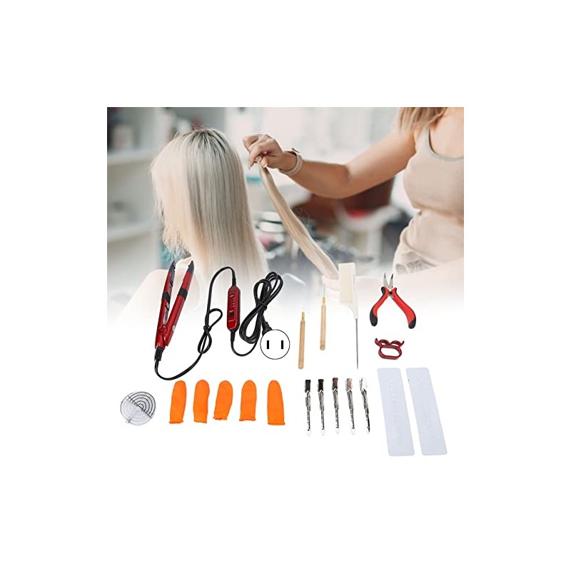 ZJchao Conector de Cabello, Alicates de Extensión Juego de Agujas