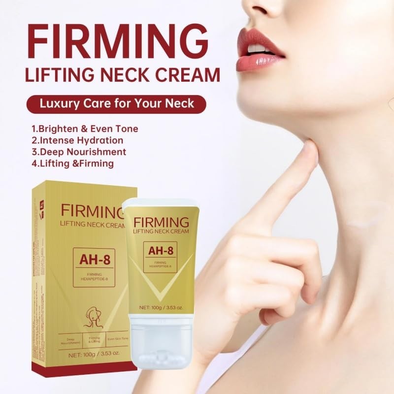 AH-8 Crema Reafirmante para Cuello, Fórmula Lifting, 100g