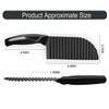 YukaBa Crinkle Potato Cutter 2.9" x 11.8" Stainless Steel Waves