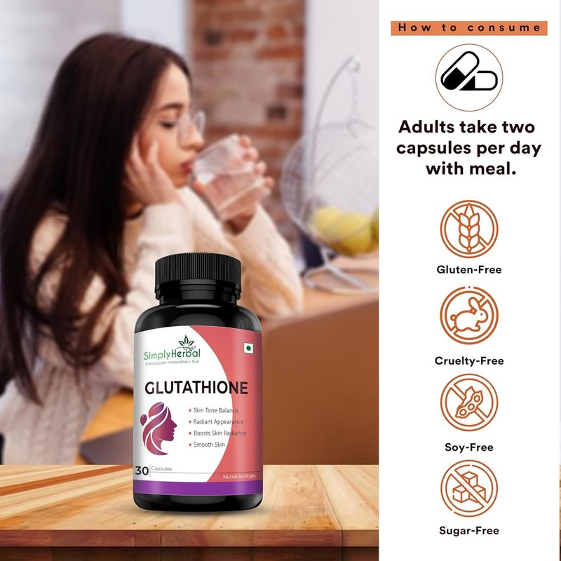 Generic L Glutathione 1000mg Capsules with Vitamin C & E