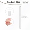 M METERXITY 15 Pack Square Plastic Bar Bars 4mm x