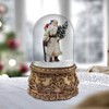 Santa Musical Domed Water Globe San Francisco Music Box