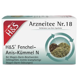 H&S Fenchel-Anis-Kümmel N: Arzneitee Nr. 18 zur Anwendung bei Magen- und Darmbeschwerden, 20 x 2 g