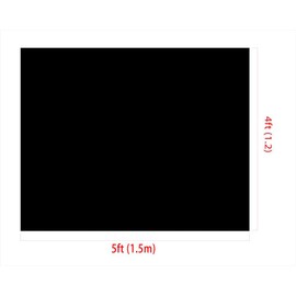 Kate Photography Floor Mat Pure Black Photography Rubber Flooring Backdrop Mat Floor Photography Drop for Photo Studio Props, 5x4ft