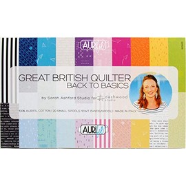 Aurifil USA GB12BB20 British Quilter Back to Basics Collection 12wt 20 Small Spools Thread, Mulitple