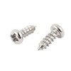 uxcell 50 Pcs M2 X 6mm Stainless Steel Phillips Round