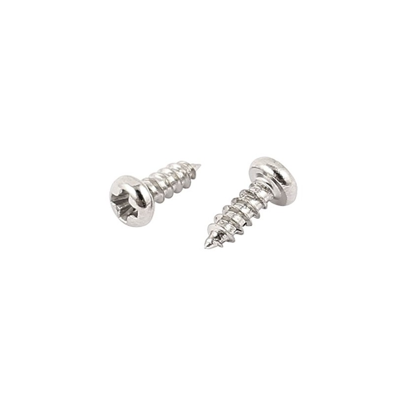 uxcell 50 Pcs M2 X 6mm Stainless Steel Phillips Round
