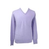 Shephe Men's V Neck Cashmere Sweater Light Purple XX-Large