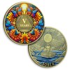5 Year Sobriety Coin Sunflower Five Year Sobriety Coins Butterfly