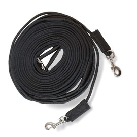 Double Lunge Horse Double Lunge Ideal for Floor Work, Horses Lunging Line for Gymnastication, Length 16 m (1 x Double Lunge Black)