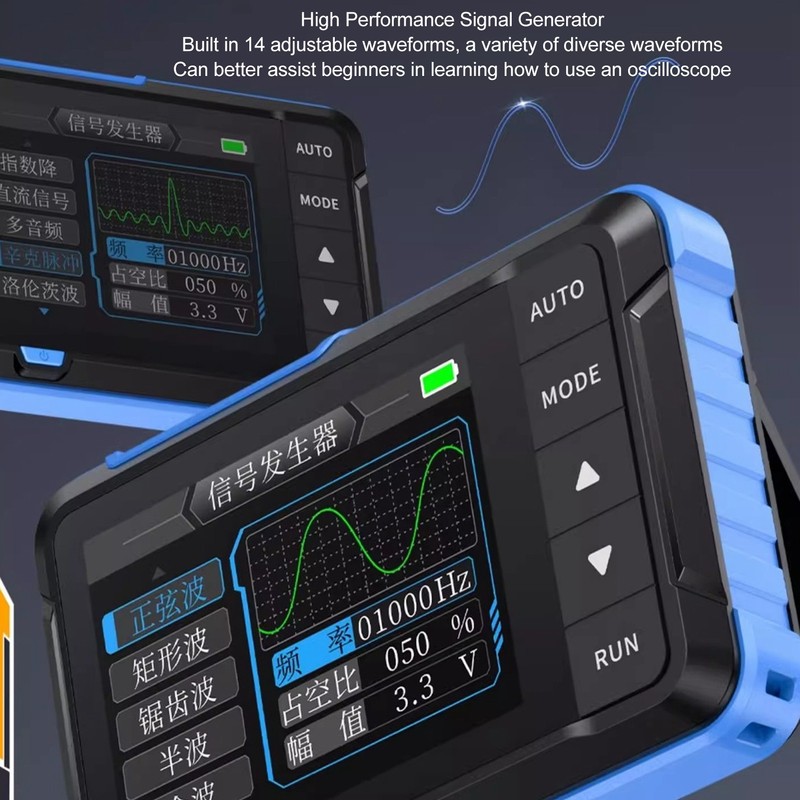 2 in 1 Oscilloscope and Signal Generator 1M Bandwidth 14