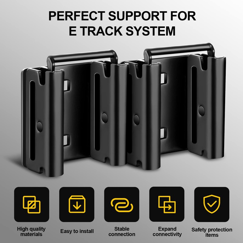 2 Pack E-Track Connector| E-Track Double Fittings for E Track