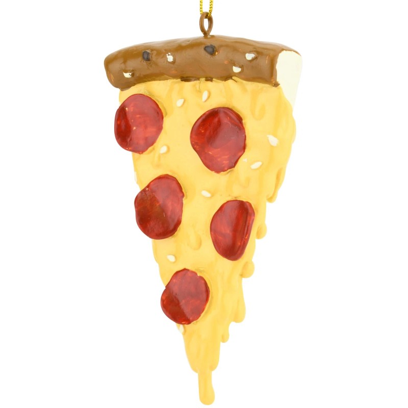 Tree Buddees Slice of Pepperoni Pizza Christmas Ornament Funny Food