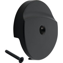 Master Plumber 199MB, Single Hole Bath Waste and Overflow Plate - Matte Black
