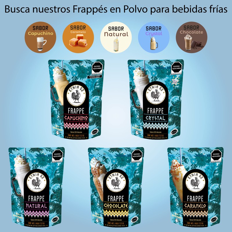 Etnia 52 | Café Capuchino Instantáneo | Sabor Avellana |