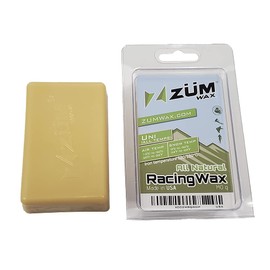 ZUMWax ALL NATURAL Biodegradable Ski/Snowboard Racing Wax - Any Temperature - Universal - 140 Gram - 0% Petroleum! (IRON ON, UNIVERSAL/ANY TEMP SNOW)