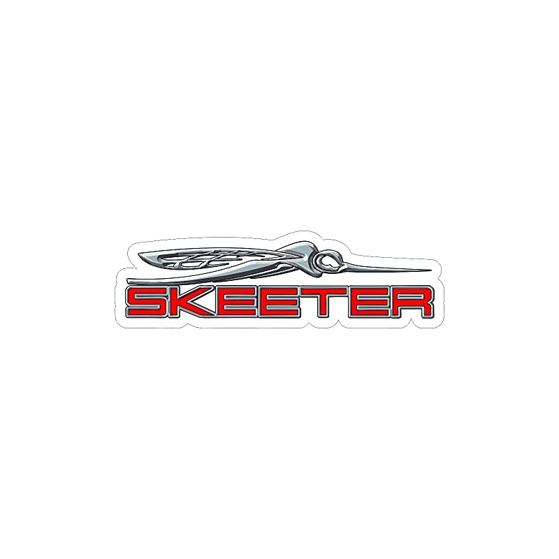 JB Large 15" Carpet Graphic Skeeter Bug Red Sticker for