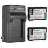 Kastar Battery (X2) & Travel Charger Kit for Olympus BLM-1,