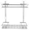 Space Aluminum Bathroom Shelf RustProof Shower Rack Kitchen Storage Basket