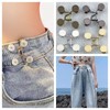 Waist Adjustment Buttons, Jeans Adjustment Buttons with Rivets Seamless Waist