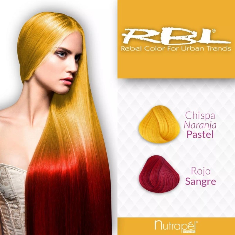 Nutrapél Professional Tinte Rbl Fantasía Naranja Chispa Tubo 90gr