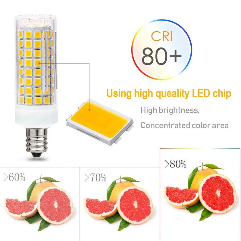 Treie 10W E12 LED Corn Light Bulb(4 Pack)E12 Dimmable 100
