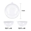 40 Pack 4 Inch Clear Fillable Ornament Balls