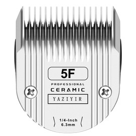 YAZIYIR 5F Professional Blade, Compatible with WAHL Arco, Bravura, Chromado, Creativa, Figura, and Motion Pet, Dog, and Horse Clippers, Silver.