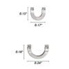 Dr.Fish 100 Pack Folded Clevises for Fishing Spinner Making, Lure