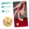 Abaodam Pure Copper Dice Win Switch Teaching Dice Board Gold