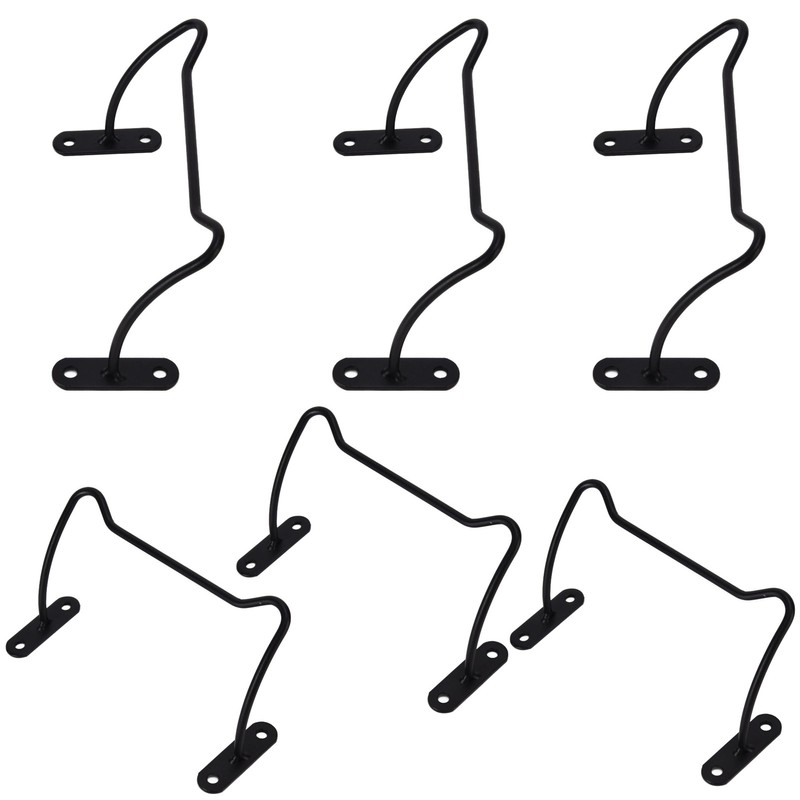 Pack of 6 Metal Red Wine Display Holder Wall Mounted