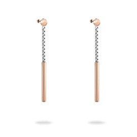 Liebeskind Berlin LJ-1555-E-61 Stud Earrings Two-Tone Silver IP Rose Gold, Stainless Steel, No Gemstone