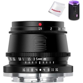 【2-Year Warranty Included】TTArtisan 35mm F1.4 Manual Focus Fixed Lens Compatible with Nikon Cameras, Nikon Z-Mount, 6 Groups 7 Elements Prime Lens for Z5 Z6 Z6 II Z7 ZFC Mirrorless Cameras, Lens Case
