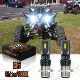 AQJ 2pcs Headlight For Yamaha YFZ450 YFZ450R Raptor 700 700r LED Lights Bulb 6000K