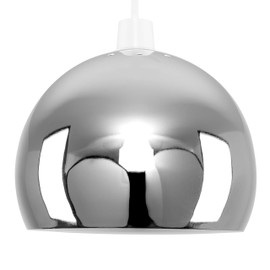 MiniSun | Mini Retro Chrome Arco Style Dome Ceiling Light Shade | Pendant Lights, Home Décor & Improvement Essential