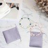 6 Pcs Natural Stone Bracelet Set, Bracelet with Heart Charm,
