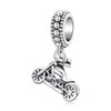 BABAMIA 925 Sterling Silver Motorcycle Charms for Bracelet, Cool Motorbike