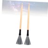 WHAMVOX 2pcs Jazz Drum Brushes and Wooden Drumsticks Steel Wire